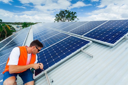 Solar panel installation