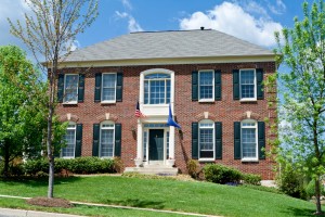 Brick Single Family House Home Suburban MD USA