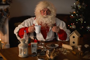 Santa Claus at Home