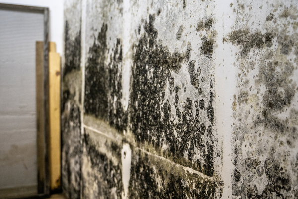 hidden mold growing in wall