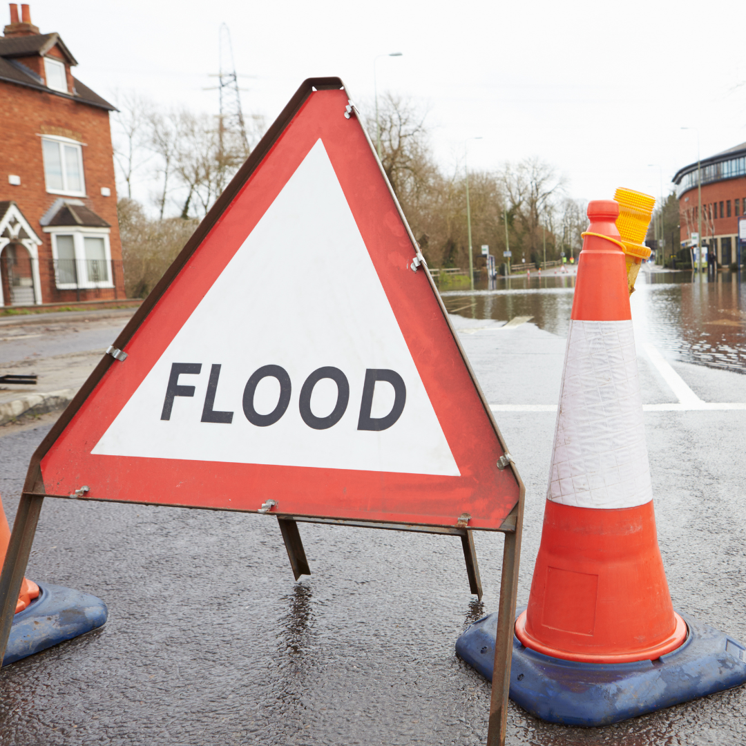 flood warning sign